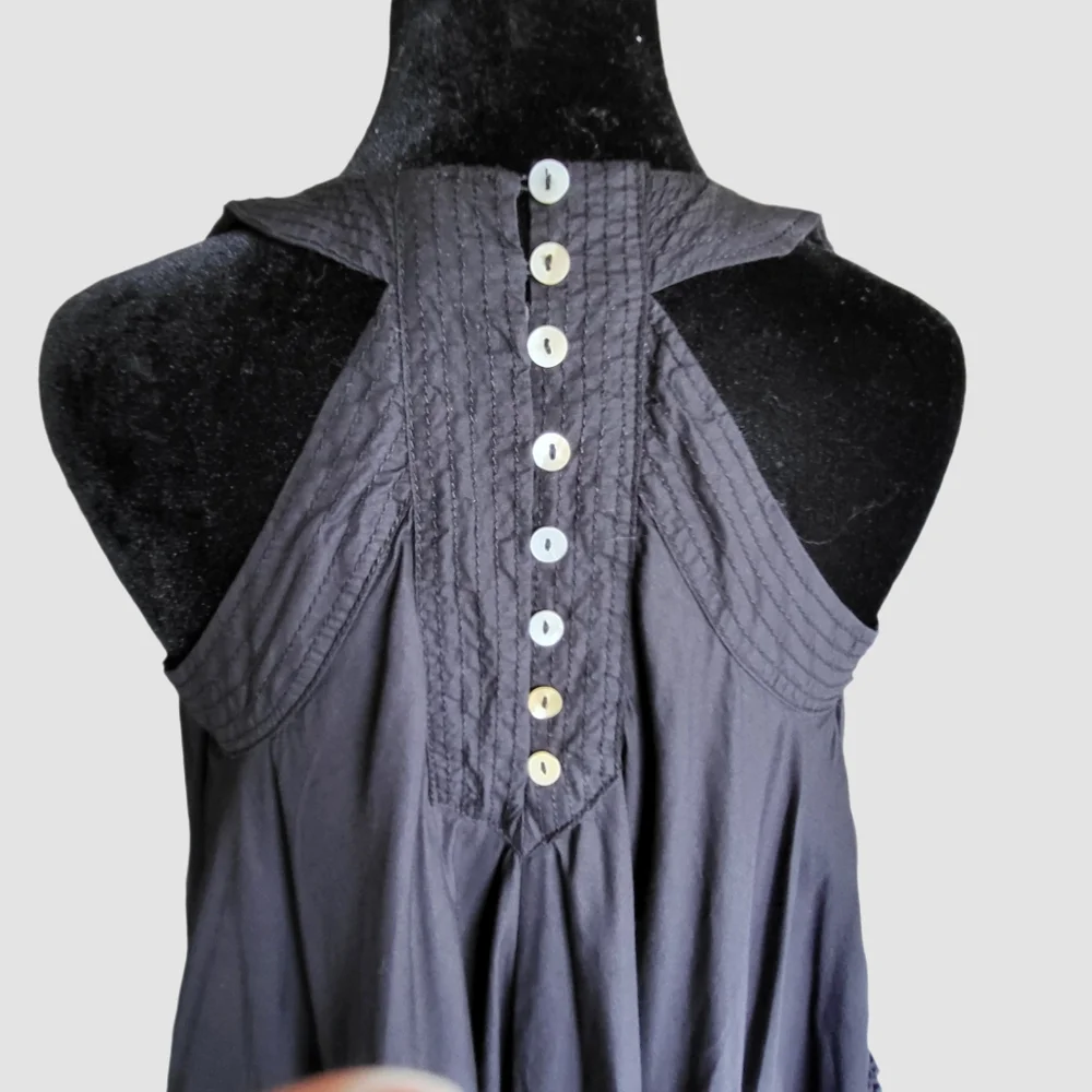 By Anthropologie V-Neck Swing Tunic Size XXS Romantic, Boho, Flirty, Girly - Picture 4 of 10